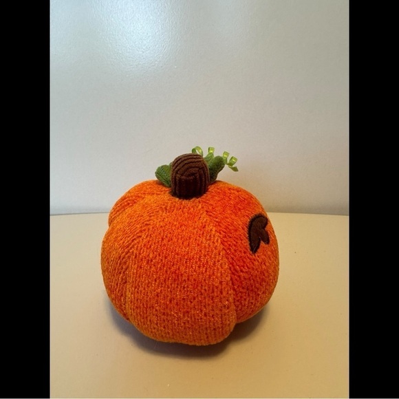 Starbucks Jack-O-Lantern 2007 Small Vintage Halloween Fall Pumpkin Knit Plush - Picture 2 of 6